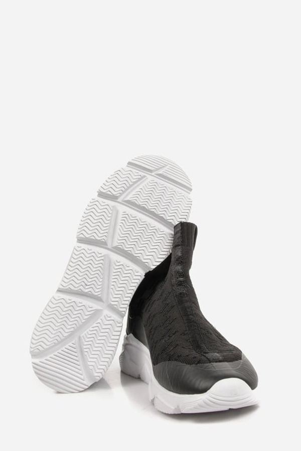 ΜΠΟΤΑΚΙΑ KARL LAGERFELD - K00 BLACK KNIT TEXTILE